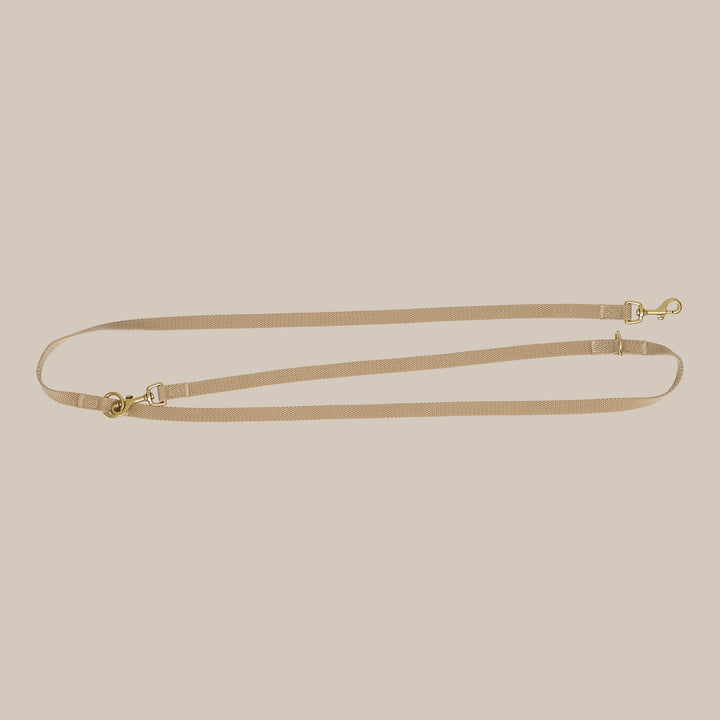 Beige / Adjustable cotton dog leash (Beige)