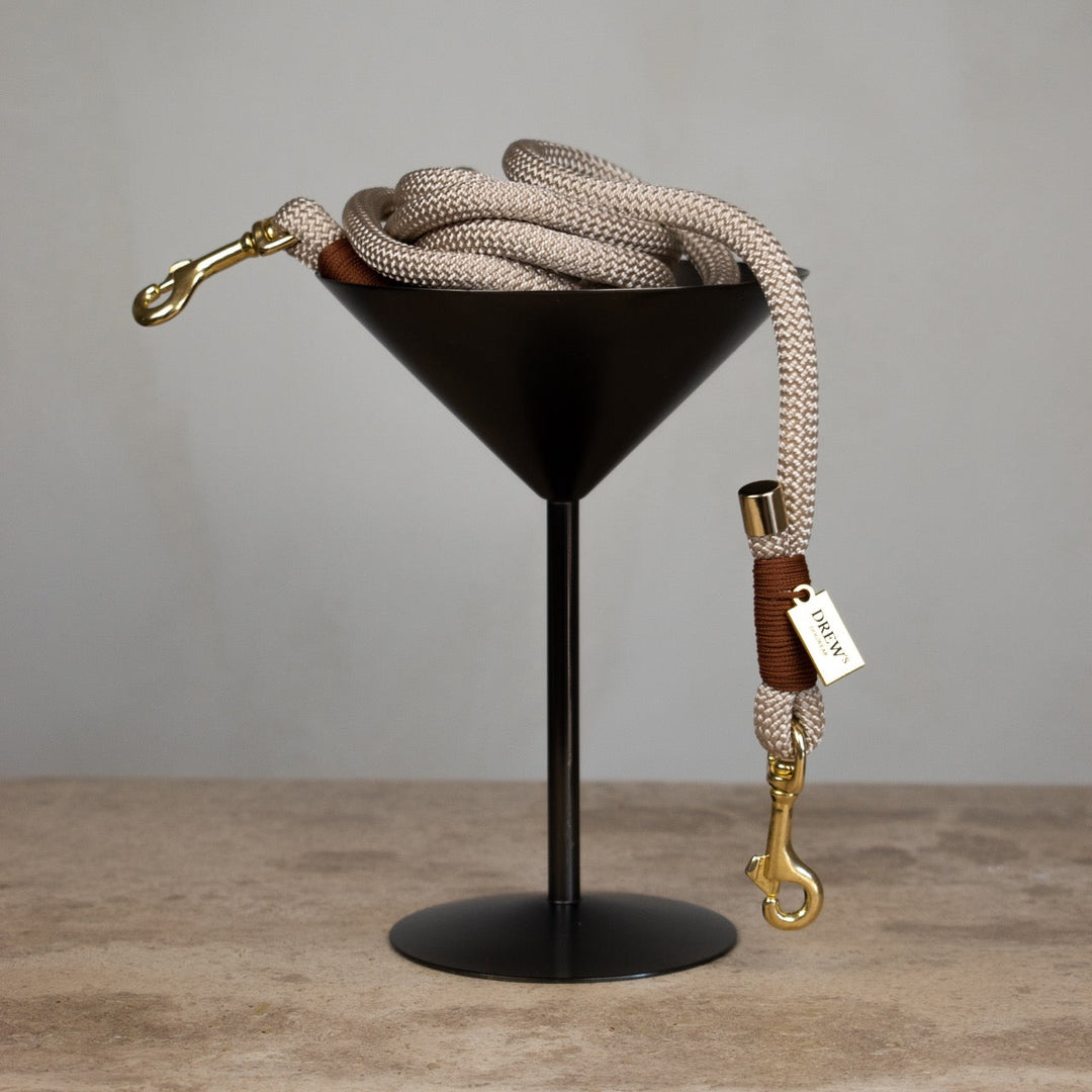 hundesnor af reb i beige