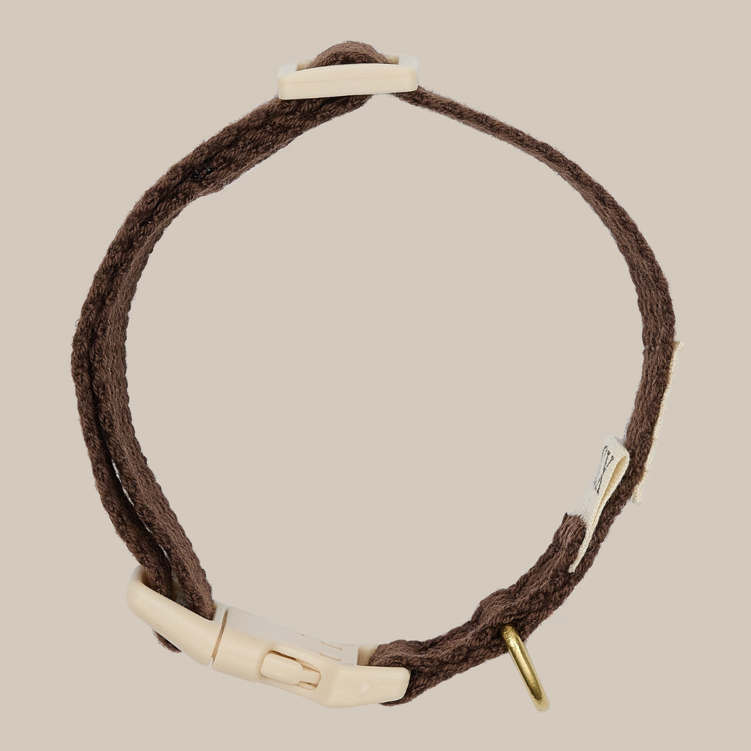 Mini-Welpenhalsband / Dunkelbraun