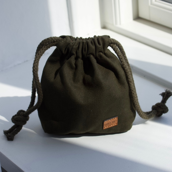 Leckerli-Tasche / Perfekt für Training und Spaziergang - Canvas (Oliv)