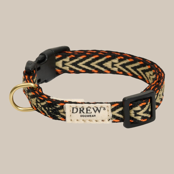 orange mønster hvalpehalsbånd