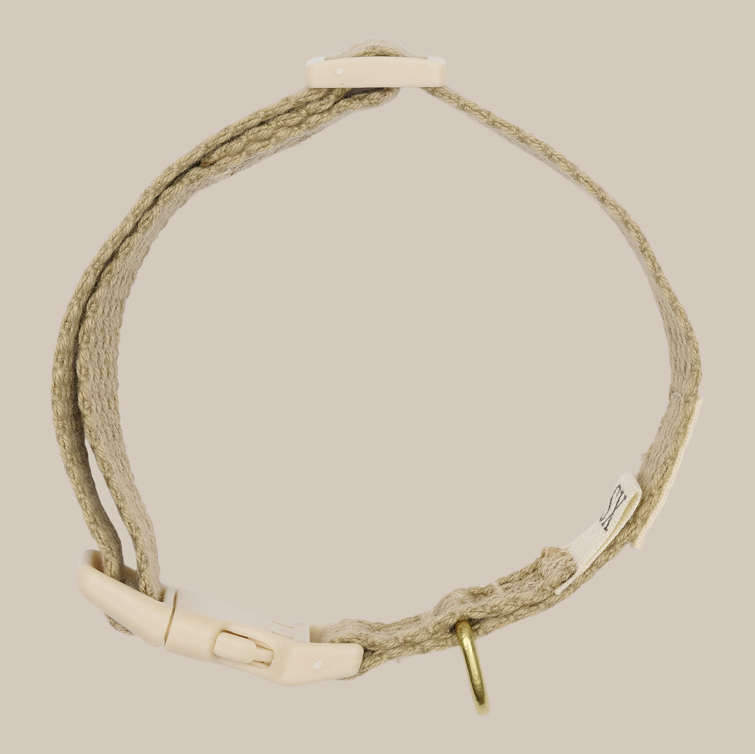 Mini hvalpehalsbånd / Beige
