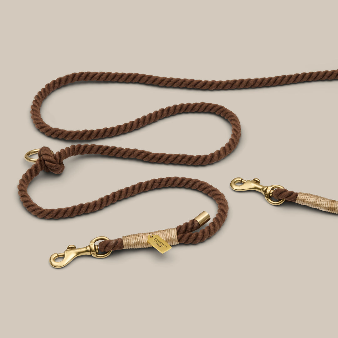 BRUN hvalp / Justerbar og blød hundesnor