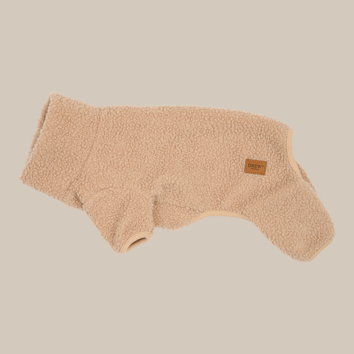 MILO // Hundepullover aus weichem Teddy-Material (beige)