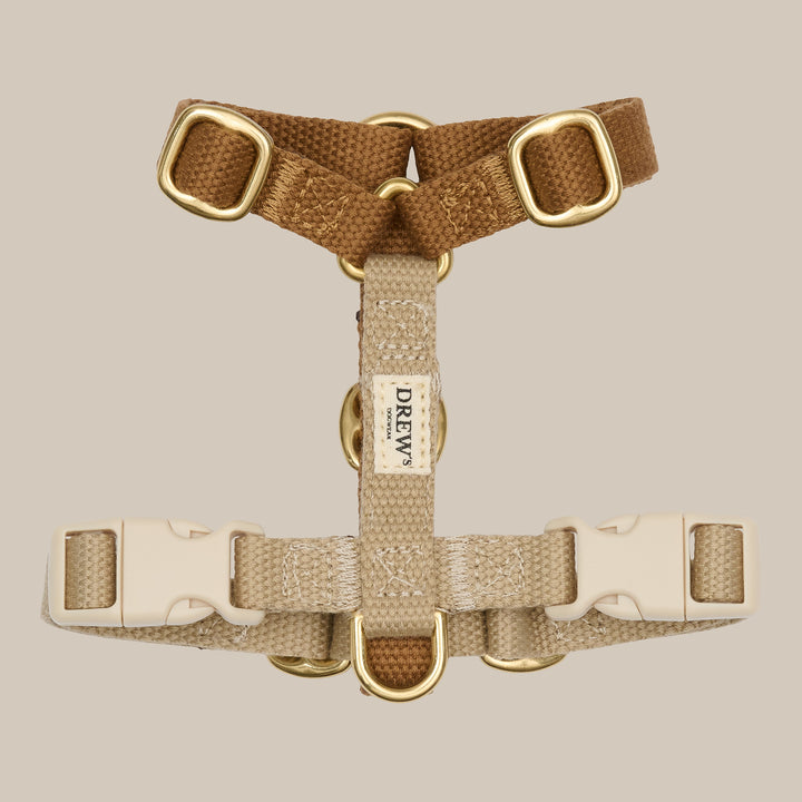 Cortado / Verstellbares Hundegeschirr (braun/beige)