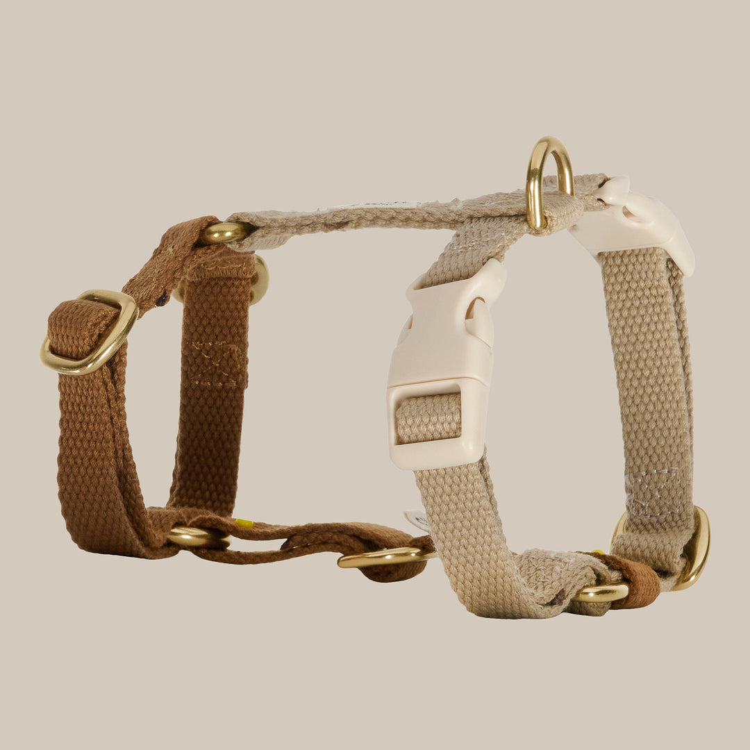 Cortado / Verstellbares Hundegeschirr (braun/beige)