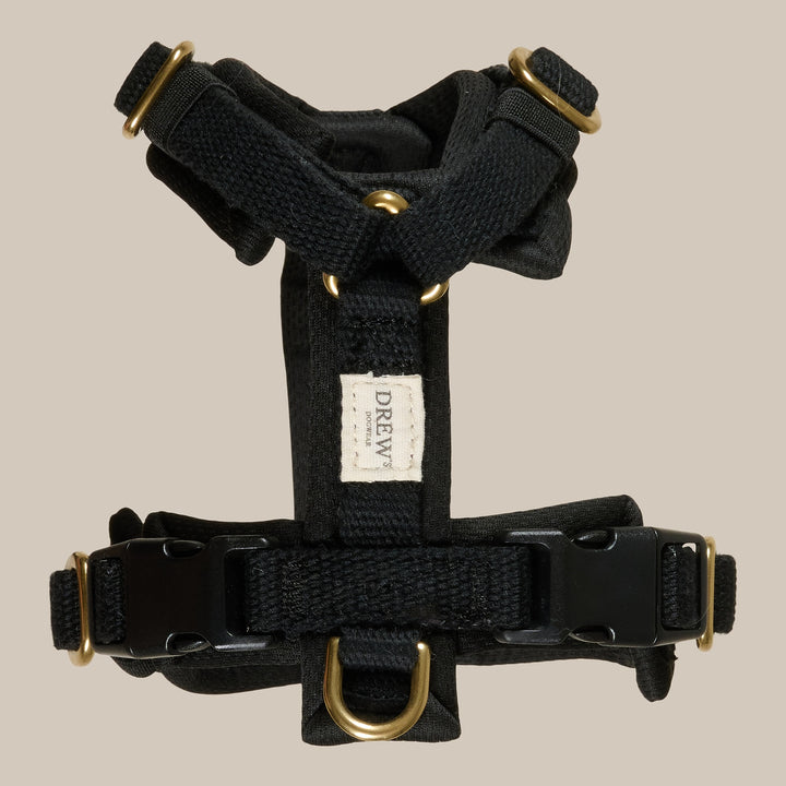 Black PRO / Verstellbares Hundegeschirr (Schwarz)