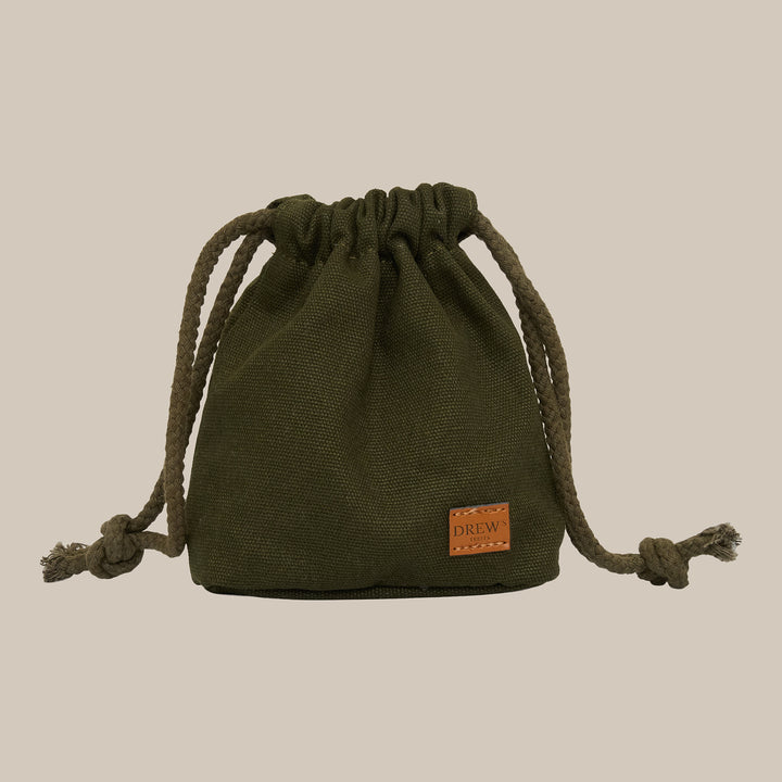 Leckerli-Tasche / Perfekt für Training und Spaziergang - Canvas (Oliv)