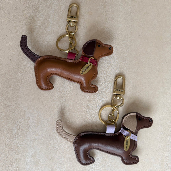 Lavender / Bag charm (dachshund)