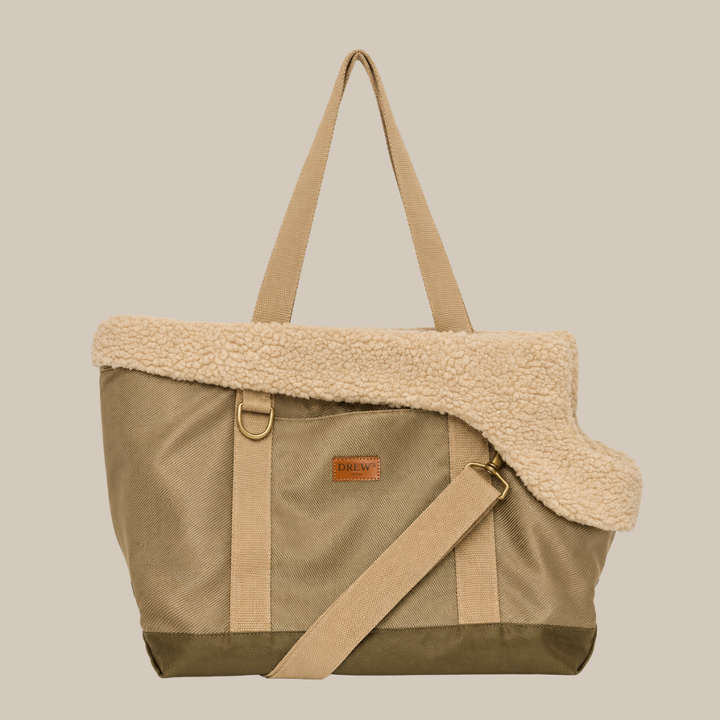 Sage / Dog bag with teddy lining (2026)