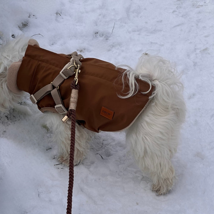 BRUN hvalp / Justerbar og blød hundesnor