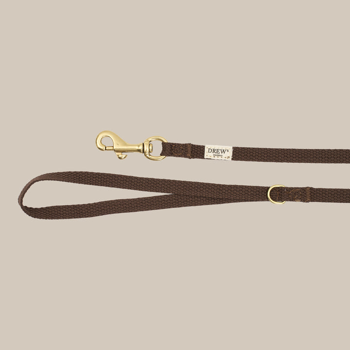 Dark brown / Light and soft puppy leash (mini)