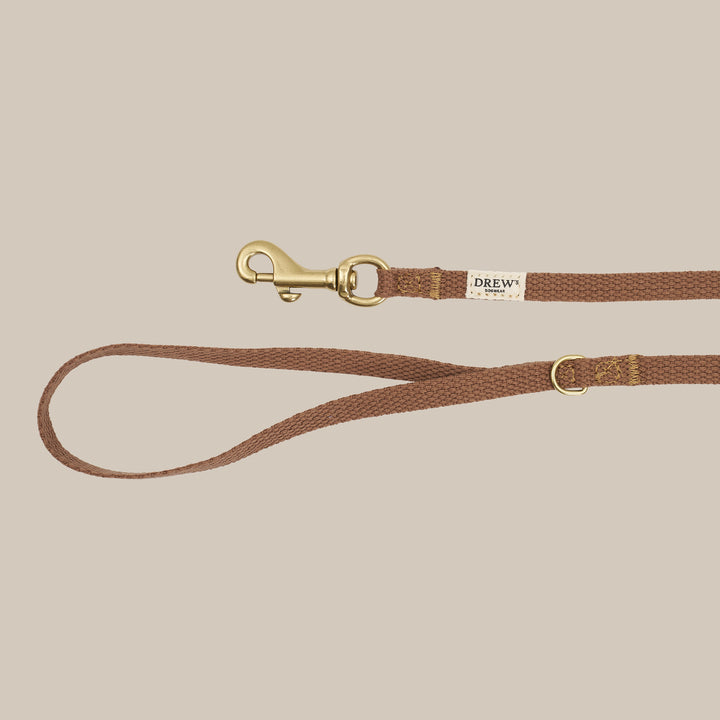 Brown / Light and soft puppy leash (mini)